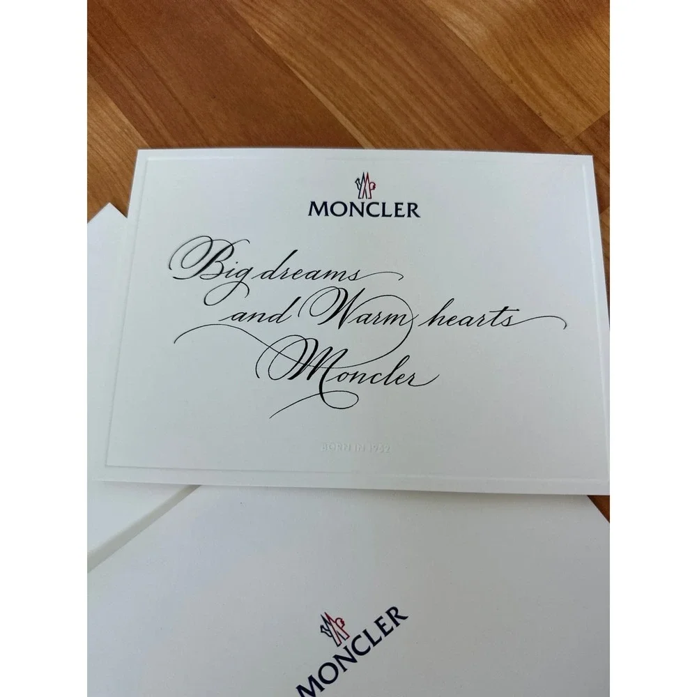 Moncler‎ luxury packaging documents